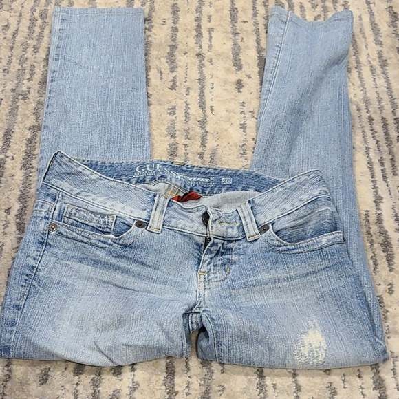 Guess Denim - Guess Daredevil skinny leg light wash jeans